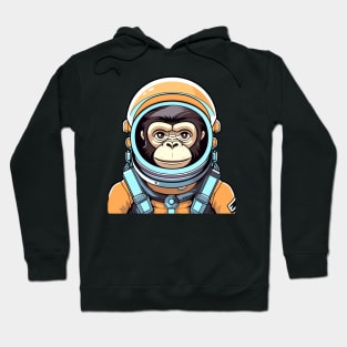 Monkey Ape Astronaut Illustration Hoodie